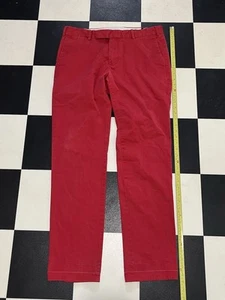 Polo Ralph Lauren Mens Classic Chino Flat Front Pants Nantucket Red 36x32 - Picture 1 of 4