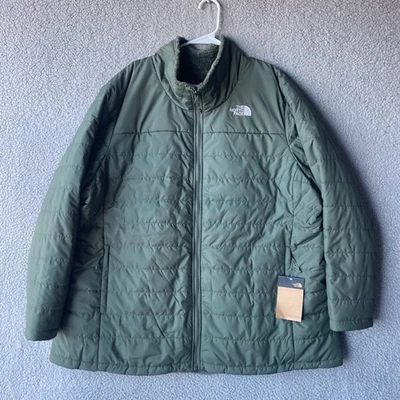 NWT THE NORTH FACE Mossbud Insulated Reversible Parka Womens Jacket Thyme Sz 3X - Image 1 of 4