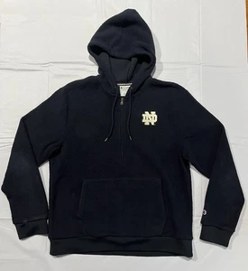 Notre Dame Champion 1/4 Zip Fleece Mens Size Large  - Picture 1 of 8