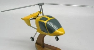 Xenon Gyrocopter Helicopter Desktop Wood Model Replica Small Free Shipping - Picture 1 of 1