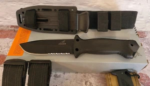GERBER LMF II Infantry Knife with Sheath All Black Partially Serrated *BRAND NEW - Picture 1 of 7