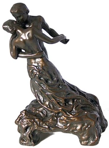 The Waltz La Valse by Camile Claudel Museum Statue 7.5H Parastone Lovers Dancing - Picture 1 of 3