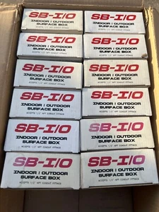 (LOT 12 PCS) Fire-Lite Surface Mount Back Box Indoor/Outdoor Red SB-I/O - Picture 1 of 5