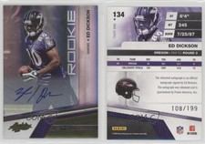 2010 Absolute Memorabilia Spectrum Gold Signatures Ed Dickson Rookie Auto RC