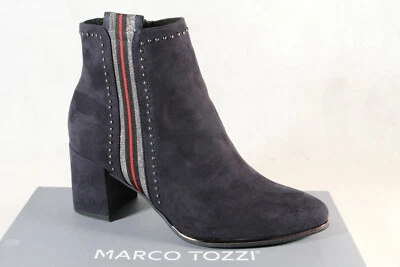 Botines Mujer Marco Tozzi Azul 25379 Nuevos Foto 1 de 4