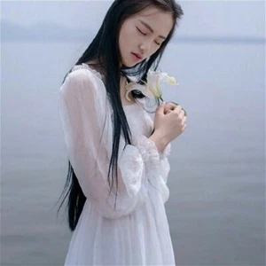 Damen Chiffon Langarm Kleid Retro Gothic Lolita Kleid Rüschen Prinzessin süß - Bild 1 von 8