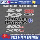 Piaggio X9 500ie EVOLUTION Decals Sticker Set Full Colour SILVER RED BLACK BLUE