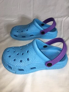 Garden Clogs Back Strap Slip On Water Shoes Lightweight Purple Blue Sz 36 US 4.5 - Picture 1 of 8