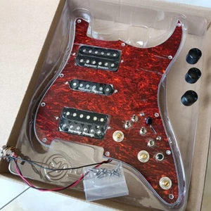 Prewired HSH Strat Pickguard Harness Black  Alnico Pickups Multi For ST Guitar - Bild 1 von 8