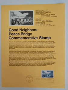 1977 US FDC,Good Neighbors Peace Bridge - Picture 1 of 1