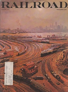 RAILROAD MAGAZINE 8/77 PASSENGER TRAIN SURVEY, REPAINTED GG-1, STEAM, DIESEL - Picture 1 of 3