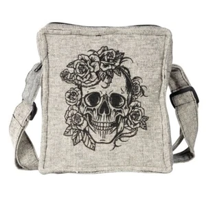 Sugar Skull Crossbody Bag With Zipper Closure - NEW - Picture 1 of 2