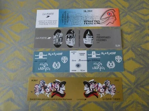 4 CARNETS PERSONNAGES CELEBRES 1986 1987 1989 1990 - Foto 1 di 2