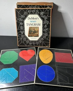 DuMont's New Tangram 1977 Game in Slipcase Sealed Parts with Original Book - Picture 1 of 13