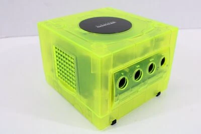 Console Nintendo GameCube transparente ou rosa GC região dos EUA NTSC-U/C branco LED recapitulado - Imagem 1 de 4
