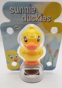 Solar Powered Dancing  Bobblehead Toy Cute Yellow Ducky - Picture 1 of 4