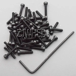 50pcs M2 x 10 Allen Hex Socket Cap Head Screw Ultra Hard Alloy Steel Bolt + Key - Picture 1 of 2