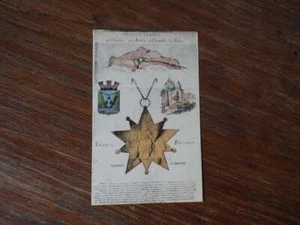 CPA MOUSTIERS sa chaine Ses armes sa chapelle son Etoile BASSES ALPES v 1900 - Picture 1 of 2
