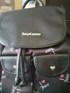 Juicy Couture  (RT $ 99 )Love Club Women's Printed Adjustable Flap Backpack  NWT