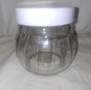 20 oz. Glass Storage Jar and Cooler with White Lid (Set of 3) - Picture 1 of 3