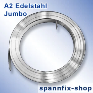 Jumbo Stainless Steel Tape Stainless Steel Tape Clamp A2 Stainless Steel V2A Clamping Tool T10 - Picture 1 of 16