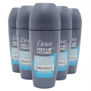 6 x 50ml DOVE MEN+CARE CLEAN COMFORT ROLL ON ANTI-PERSPIRANT 48h Protection - Picture 1 of 1