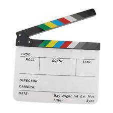 Acrylic Movie Props Film Making Clap Board Director Clapboard Multicolor