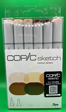 Copic Sketch Dual-Tipped Refillable Ink Markers 6pc