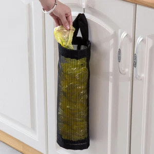 Plastic Bag Holder Dispenser Hanging Grocery Bag Holder Durable Large Capacity - Picture 1 of 20