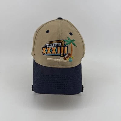 De colección Super Bowl XXXIII NFL Fútbol Denver Broncos Atlanta Falcons Snapback Sombrero Foto 1 de 3