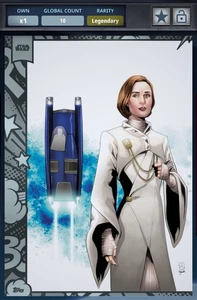 Star Wars Card Trader Legendary Comic Covers Celebration 10cc #44 Mon Mothma - Picture 1 of 2