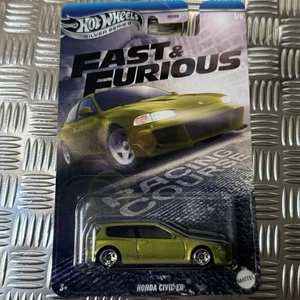 Hot Wheels Honda Civic EG Fast & Furious Silver Series 1:64 Mattel - Picture 1 of 3