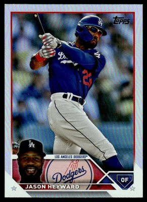 2023 TOPPS SILVER FOIL Jason Heyward Los Angeles Dodgers #US164 - Image 1 of 2