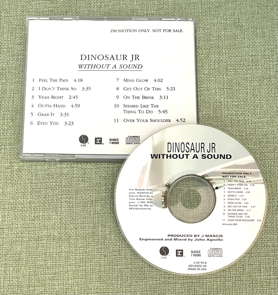 Dinosaur Jr.        ** PROMO CD **         Without a Sound Foto 1 de 1