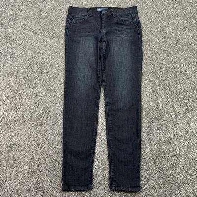 Democracy Jeans Womens 10 Blue Black Skinny Stretch Ab Solution Dark Wash Denim - Image 1 of 4