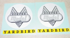 Pair Doepke Yardbird Ride On Train Car Sticker Set DP-013 - Picture 1 of 1