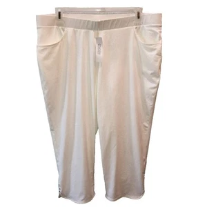 NUEVO CON ETIQUETAS Chicos Weekends Blanco Dobladillo Tulipán Capris Corto Talla 3 16-18 XL Tachonado Precio de venta sugerido por el fabricante $50 - Imagen 1 de 9