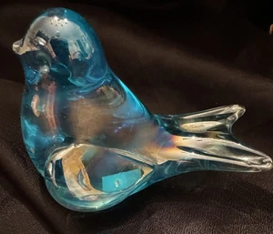 Vintage Art Glass Blue Bird Of Happiness π¦ - Picture 1 of 4