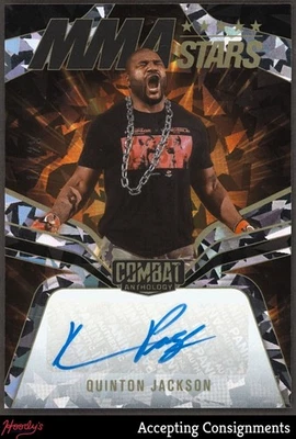 2025 Panini Combat Anthology MMA Stars Cracked Ice Quinton Jackson 10/25 AUTO - Image 1 of 2