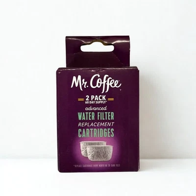 Cartucho de repuesto de filtro de agua Mr Coffee paquete de 2 BVMC-ADVWTF-2PK nuevo caja abierta Foto 1 de 4