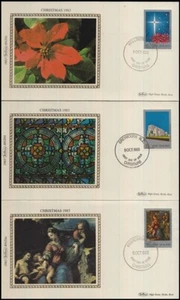 NEW ZEALAND 1983 BENHAM SILK ILLUSTRATED FDC SET (3) (ID:006/D63617) - Picture 1 of 1