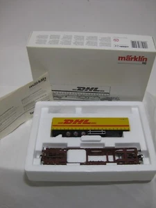MÄRKLIN HO 47451 Taschenwagen mit Sattelanhänger DHL Original Verpackung - Picture 1 of 20