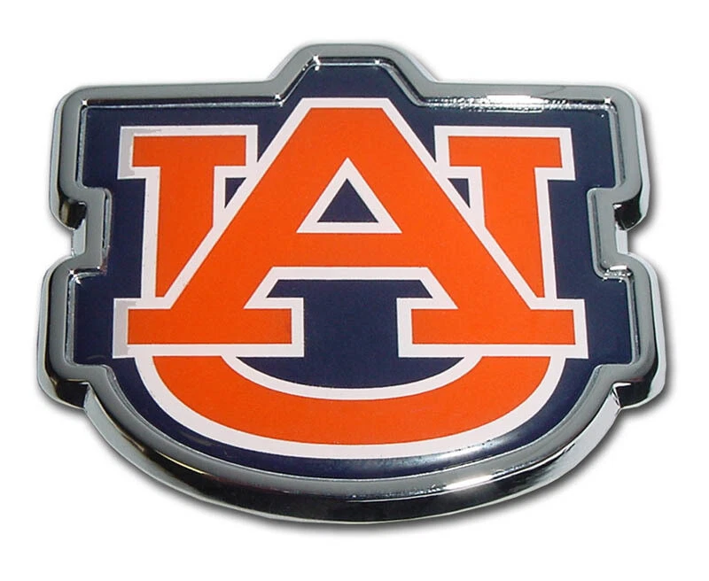 NEW Auburn University Orange Chrome Auto Emblem. - Image 1 of 1