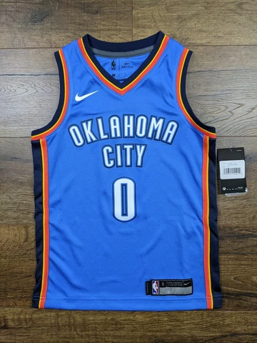 Nike Swingman Oklahoma City Thunder Russell Westbrook Jersey New Youth Small Cover