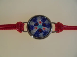 Pulsera de vidrio Murano brazo original joyería vidrio de Murano Millefiori hecha a mano nueva - Imagen 1 de 6