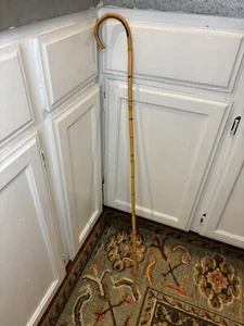 Vintage Bamboo Cane Walking Stick - 35” - Picture 1 of 4