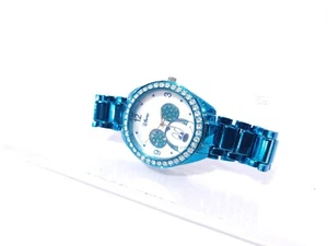 Disney Stainless Steel Mickey Mouse Blue Quartz Wristwatch Watch MK2136 - Picture 1 of 4