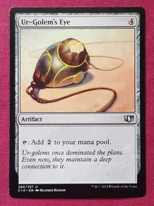 Magic The Gathering COMMANDER 2014 C14 UR-GOLEM'S EYE artifact card MTG - Picture 1 of 2