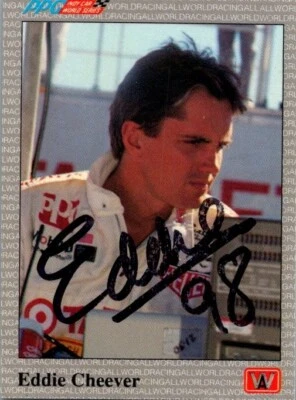 1991 -Eddie Cheever- PPG Indy Autograph/Signed/Auto NASCAR Racing Card #16 - Image 1 of 2
