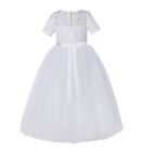 Wedding Flower Girl Dresses White Lace Dress Lace Tulle Dress Pageant Dresses
